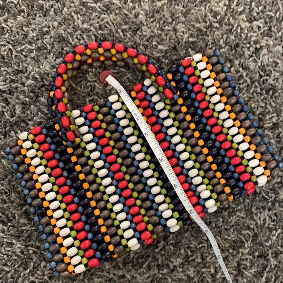 Vintage colorful beaded purse - Picture 3 of 6